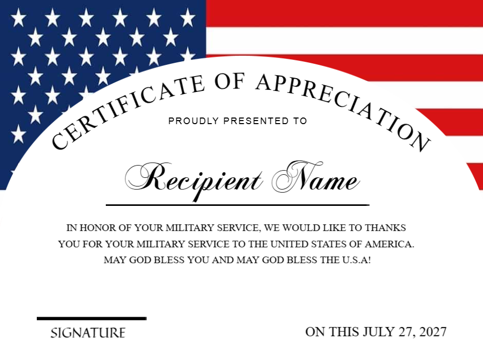 EDITABLE APPRECIATION DESIGN | Customizable Appreciation Certificate ...